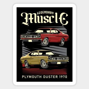 1970 Plymouth Duster Muscle Car Magnet